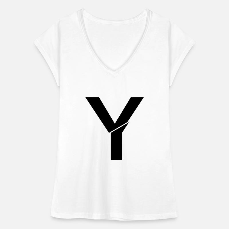 Y cassé T-shirt vintage Femme