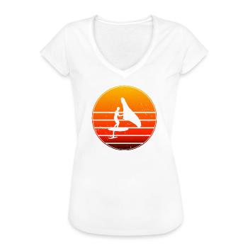 wingsurfen wingfoil foilwing Damen hydrofoil - Frauen Vintage T-Shirt - Weiß - Vorne