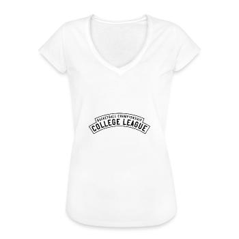 Basketbal Kampioenschap College League - Vrouwen Vintage T-shirt - wit - Voor - Danielle (179cm)
