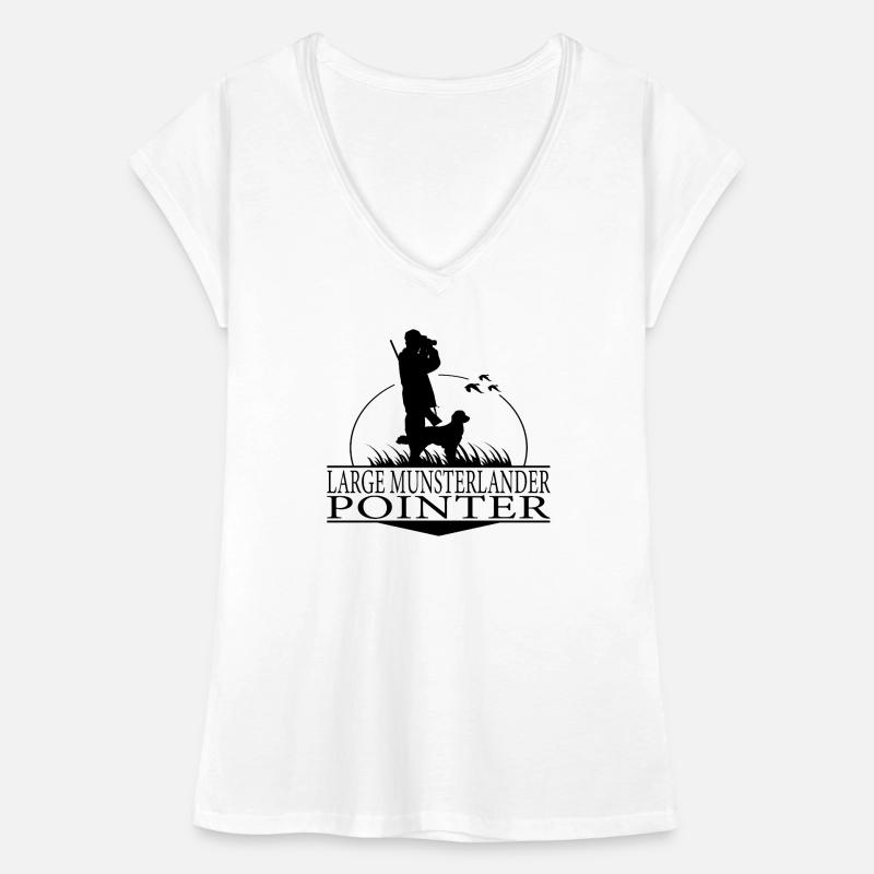 LARGE MUNSTERLANDER POINTER Jagdhunde Wilsigns Frauen Vintage T-Shirt