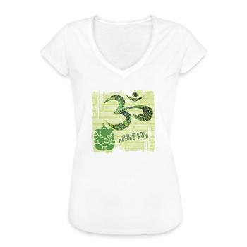 om mit ganesha e 35 - Frauen Vintage T-Shirt - Weiß - Vorne