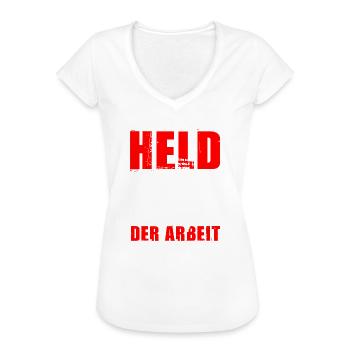 HELD DER ARBEIT - DDR Ostalgie - Frauen Vintage T-Shirt - Weiß - Vorne