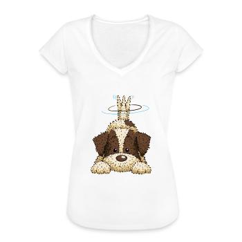 Pili2 1 - Frauen Vintage T-Shirt - Weiß - Vorne