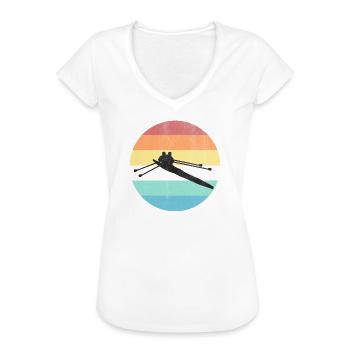Rudern Ruderer Team - Frauen Vintage T-Shirt - Weiß - Vorne