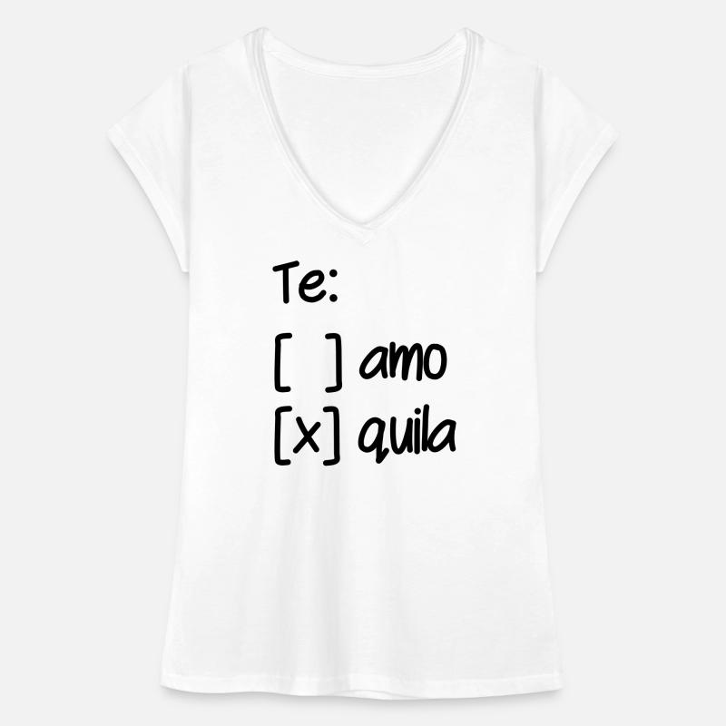 Wahl Te Amo oder Tequila Frauen Vintage T-Shirt