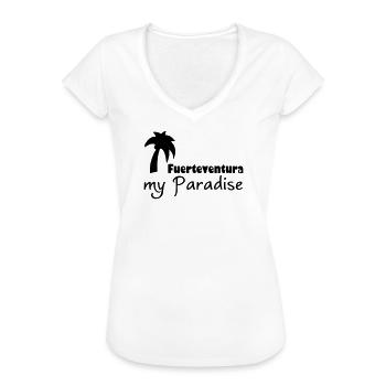 Fuerteventura Paradise Urlaub Geschenk - Frauen Vintage T-Shirt - Weiß - Vorne