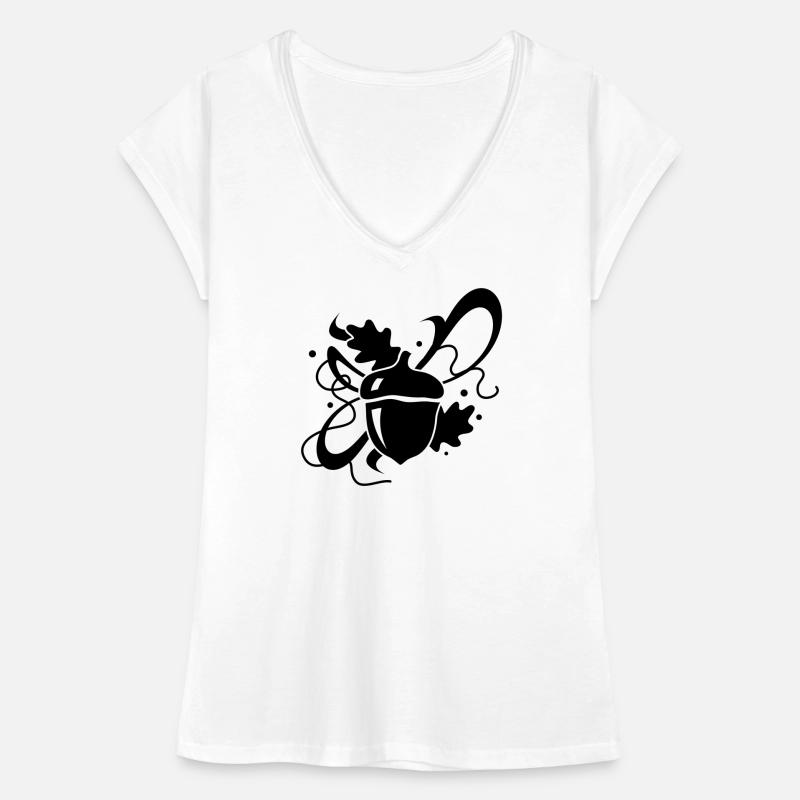 Eichel mit Eichenblätter Frauen Vintage T-Shirt