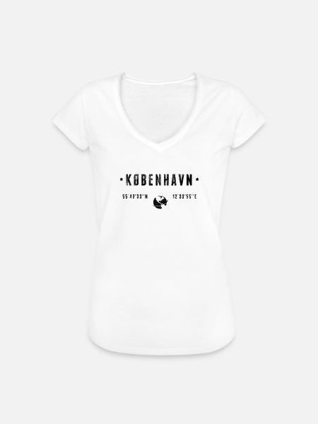 Kobenhavn - Frauen Vintage T-Shirt - Weiß