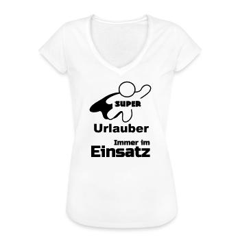 Super Urlauber Geschenk - Frauen Vintage T-Shirt - Weiß - Vorne