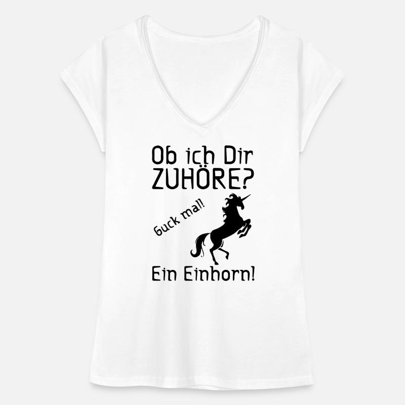 Guck mal! Ein Einhorn! Geschenk Frauen Vintage T-Shirt