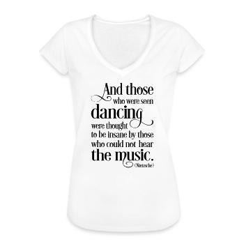 tanzen - Frauen Vintage T-Shirt - Weiß - Vorne