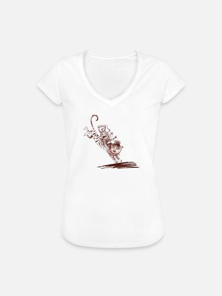 Katzenkarawane mit Pop Band - Frauen Vintage T-Shirt - Weiß