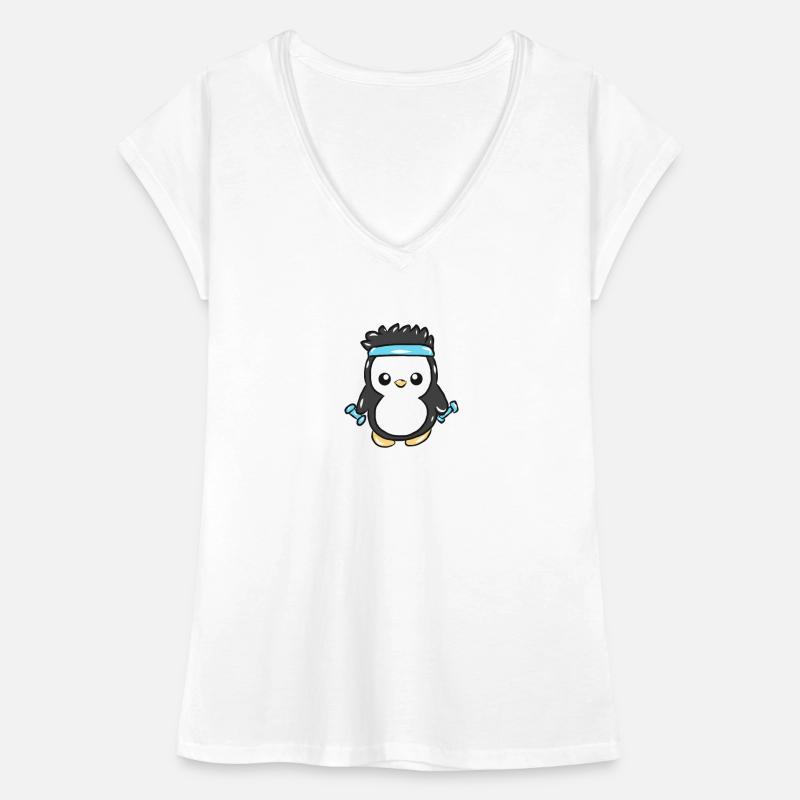 Pingouin de remise en forme T-shirt vintage Femme