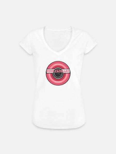 Pink Car - Frauen Vintage T-Shirt - Weiß