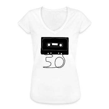 Geburtstag 50 Jahre - Frauen Vintage T-Shirt - Weiß - Vorne