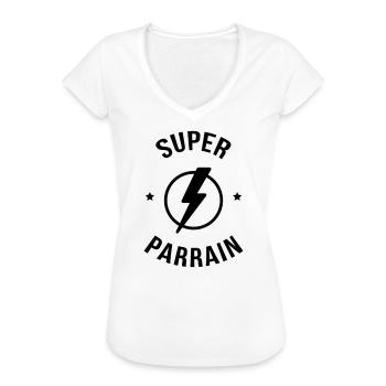Onkel / Tante / Vetter / Cousin / Kusine - Frauen Vintage T-Shirt - Weiß - Vorne - Danielle (179cm)