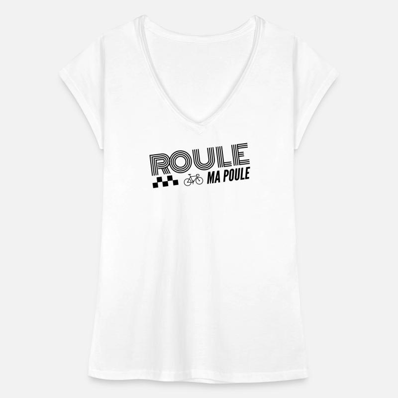 Roule ma poule / cyclisme  T-shirt vintage Femme