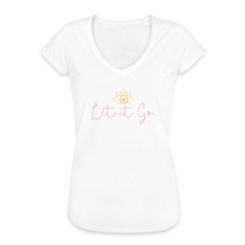 Yoga Meditation Buddhismus Inspirierend - Frauen Vintage T-Shirt - Weiß - Vorne