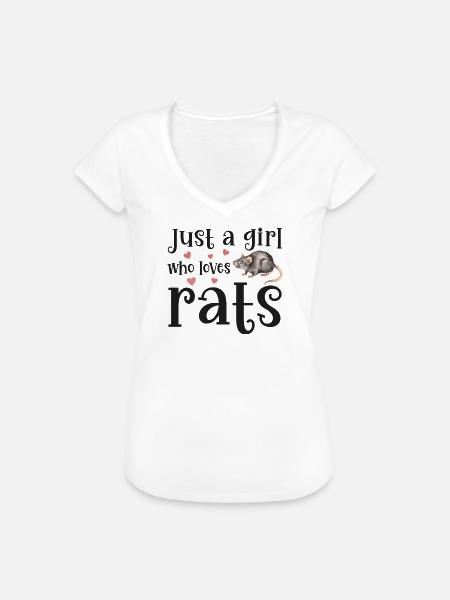 Ratte Ratten - Frauen Vintage T-Shirt - Weiß