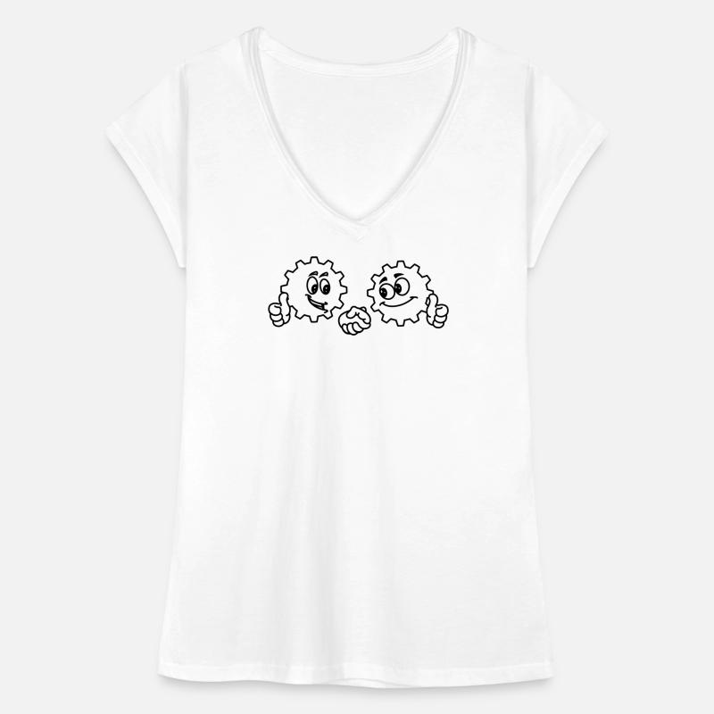 Travail d’équipe se serrant la main T-shirt vintage Femme