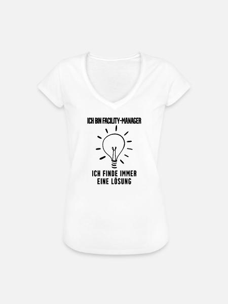 facility manager Beruf Ausbildung - Frauen Vintage T-Shirt - Weiß