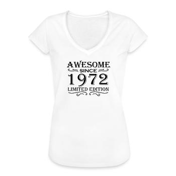 1972 - Jahrgang 1972 - Frauen Vintage T-Shirt - Weiß - Vorne