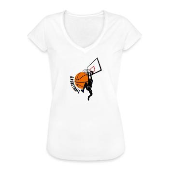 Basketball - Frauen Vintage T-Shirt - Weiß - Vorne