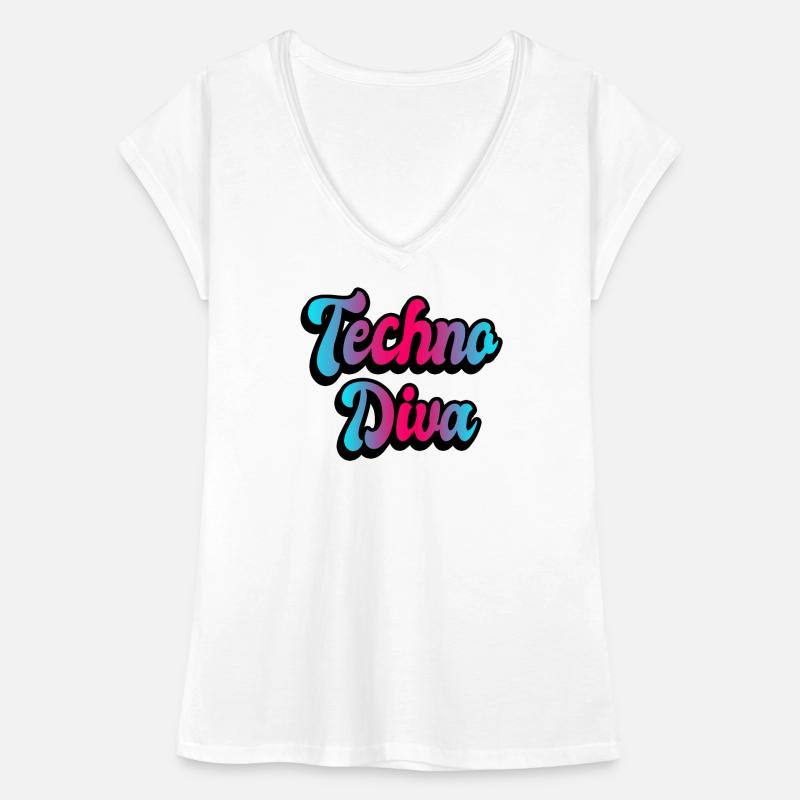 Diva de la techno T-shirt vintage Femme