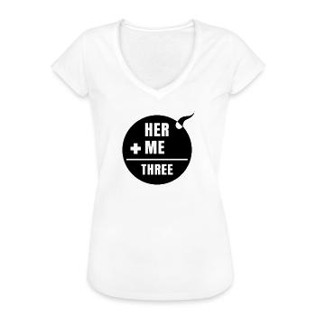 Parentalité Déclaration des parents Famille enceinte - T-shirt vintage Femme - blanc - Devant - Danielle (179cm)