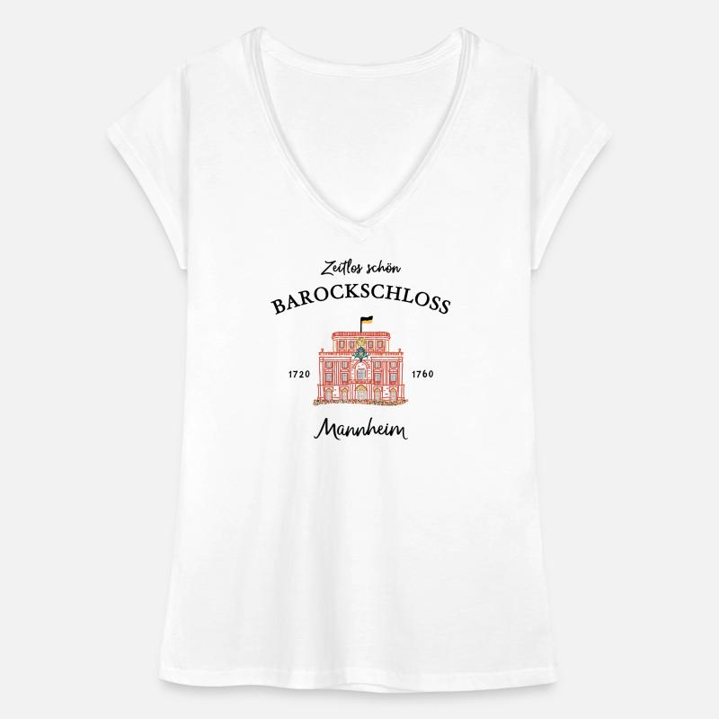 Mannheim, palais baroque emblématique, période de construction T-shirt vintage Femme