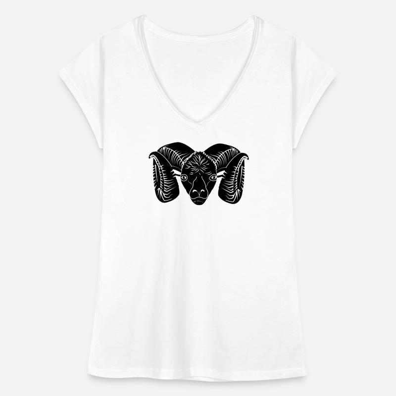 Widderkopf Frauen Vintage T-Shirt
