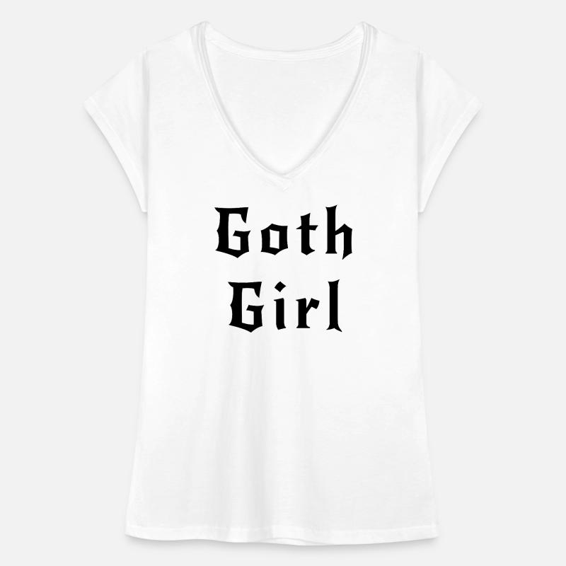 Gothic Mädchen schwarz Frauen Vintage T-Shirt