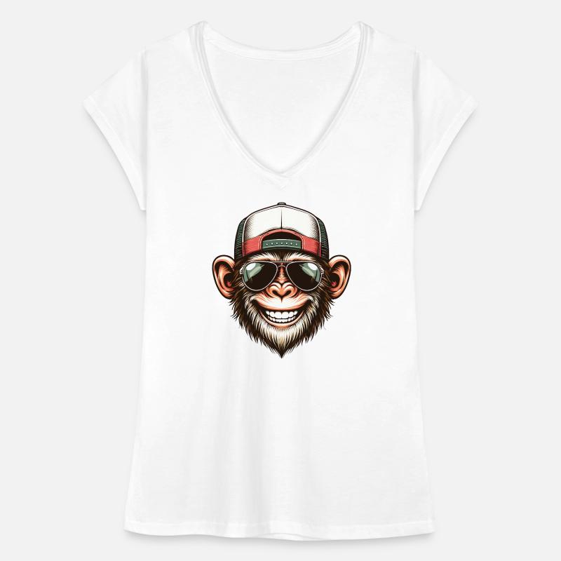 Funny Monkey Women's Vintage T-Shirt