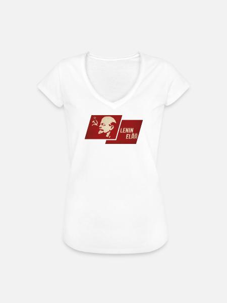 Lenin lebt - Frauen Vintage T-Shirt - Weiß