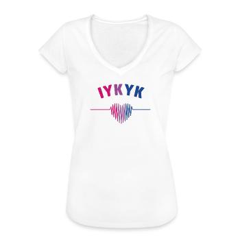 LGBT Pride Monat - IYKYK Bisexuell - Frauen Vintage T-Shirt - Weiß - Vorne