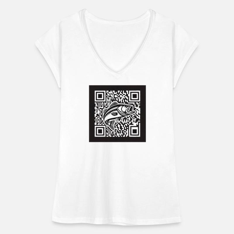 Design de code QR Perch T-shirt vintage Femme
