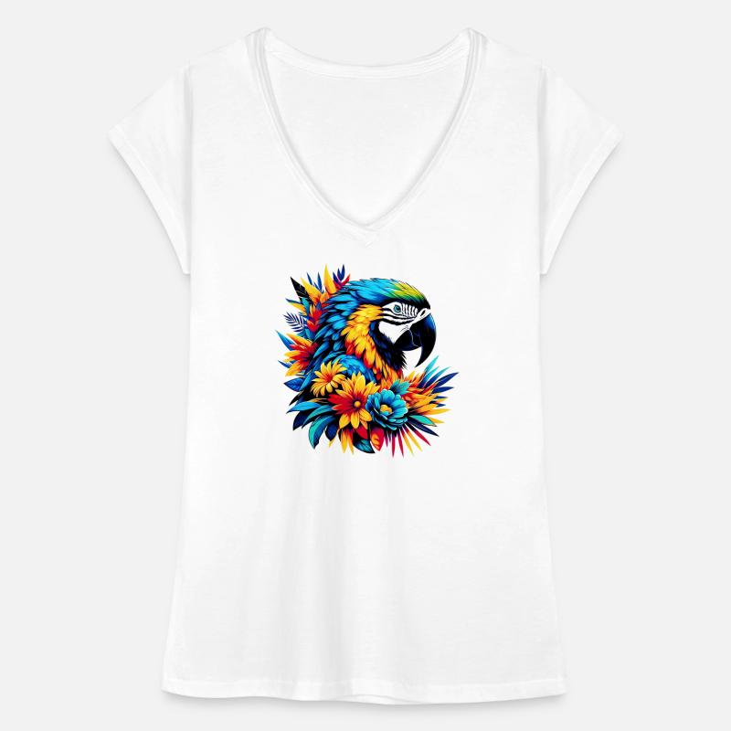 Perroquet T-shirt vintage Femme