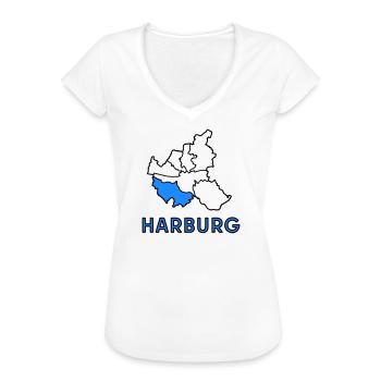 Harburg, Stadtteil von Hamburg - Frauen Vintage T-Shirt - Weiß - Vorne - Danielle (179cm)