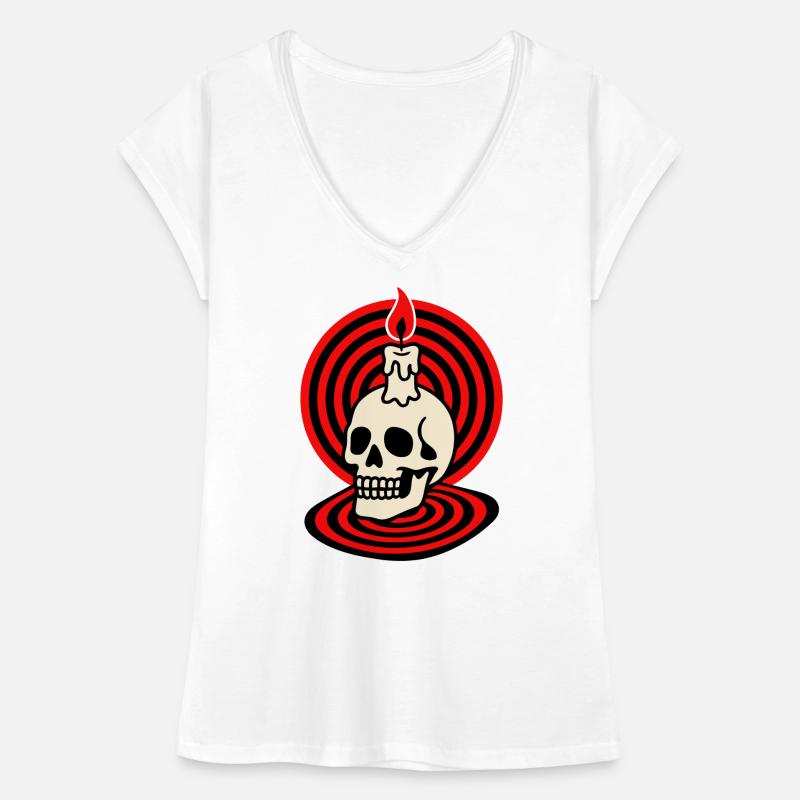 Hypno Skull Women's Vintage T-Shirt