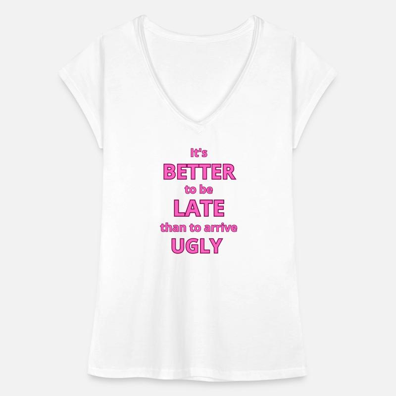 Citation de texte rose gras pour déclaration de mode T-shirt vintage Femme