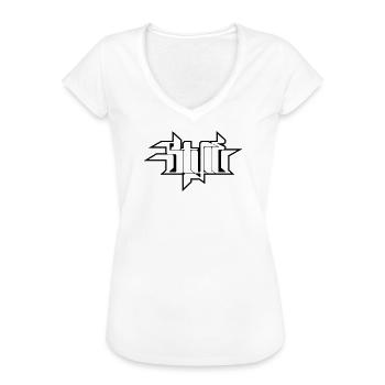 style type - Women's Vintage T-Shirt - white - Front - Danielle (179cm)
