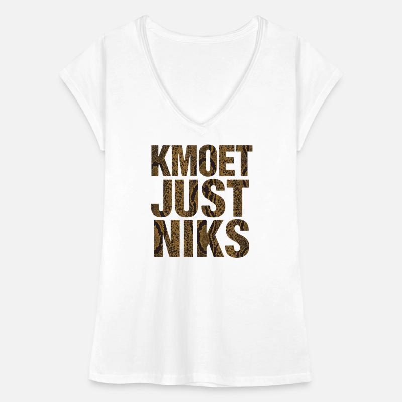 Kmoet just nothing, Dialecte anversois Chemises T-shirt vintage Femme