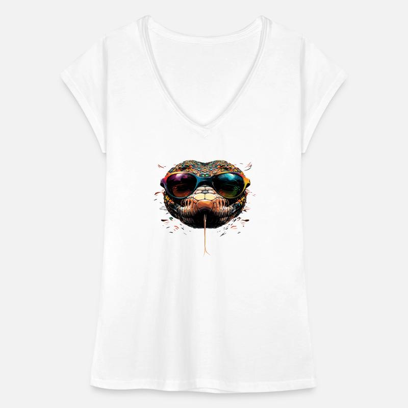 serpent, python, cobra, serpent à sonnettes, serpents T-shirt vintage Femme