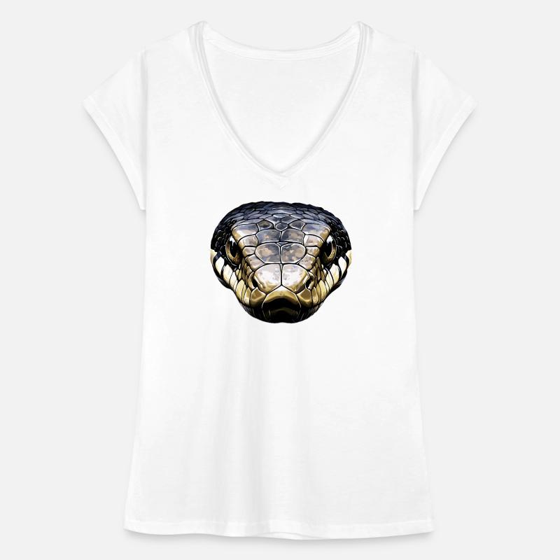 serpent, python, cobra, serpent à sonnettes, serpents T-shirt vintage Femme