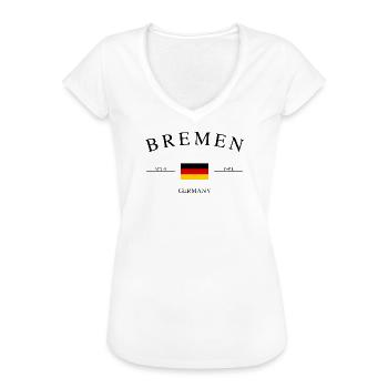 Bremen Deutschland – Urlaub Souvenir & Geschenk - Frauen Vintage T-Shirt - Weiß - Vorne