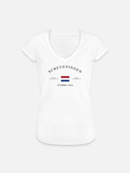 Scheveningen Niederlande Urlaub Souvenir Geschenk - Frauen Vintage T-Shirt - Weiß
