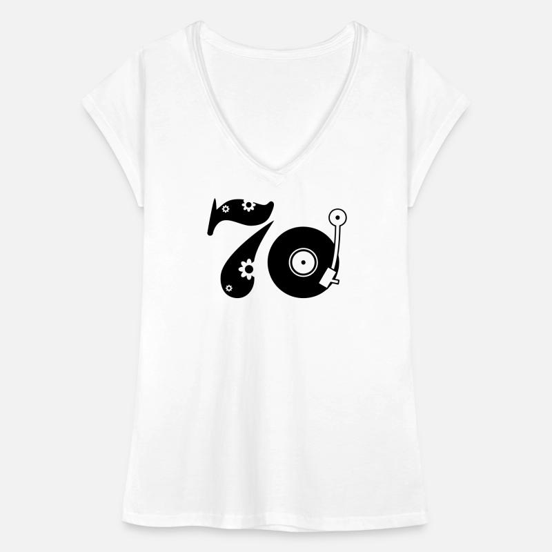 70er Siebzig Seventees Frauen Vintage T-Shirt