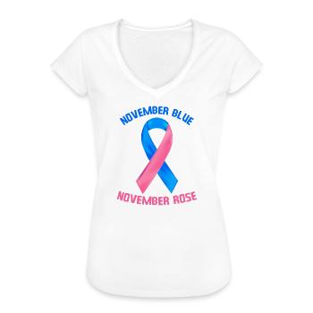 November Blue November Rose - Women's Vintage T-Shirt - white - Front - Danielle (179cm)