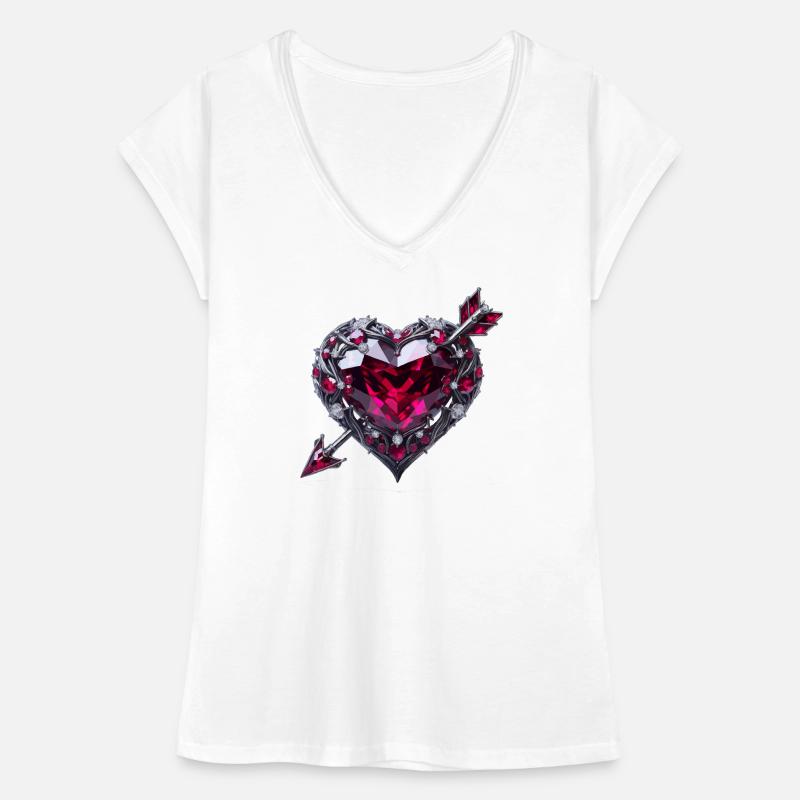 Ruby heart Women's Vintage T-Shirt