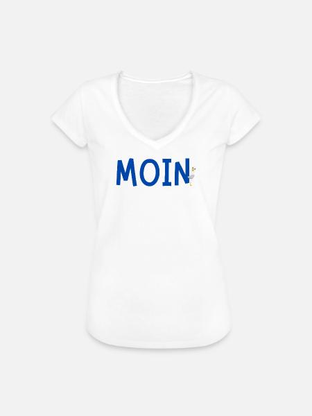 MOIN - Frauen Vintage T-Shirt - Weiß